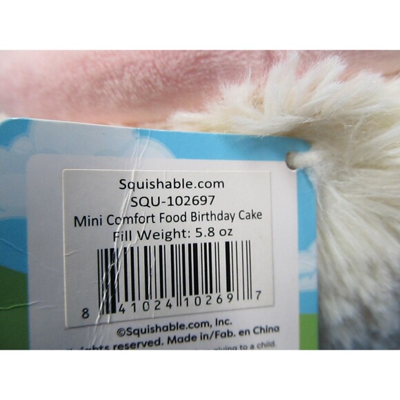 Squishable Birthday Cake 9" Retired 2016 Stuffed Animal w/Tag - Picture 4 of 11